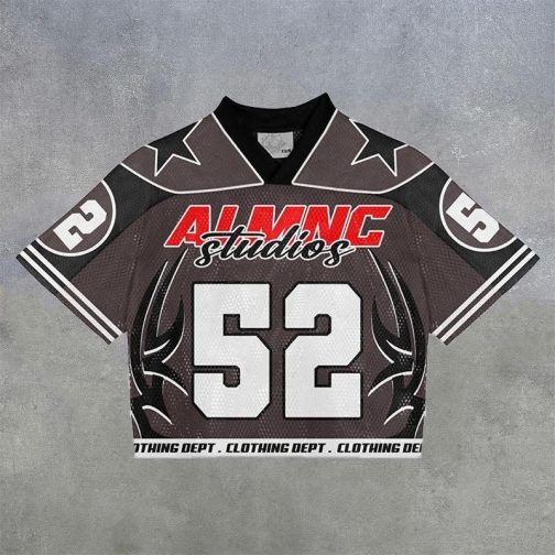 Casual Street Retro Mesh Jersey
