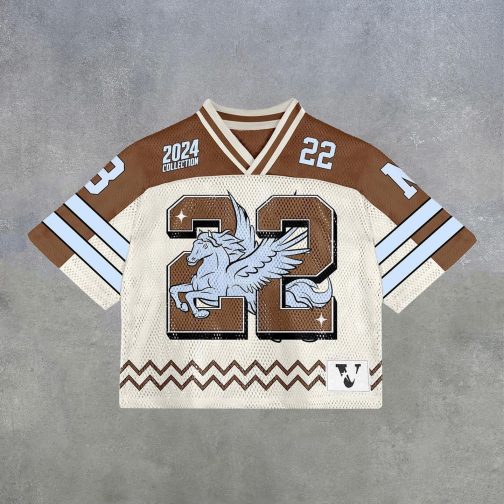 Casual Street Retro Mesh Jersey
