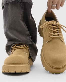 SUEDE DESERT DERBY SHOES