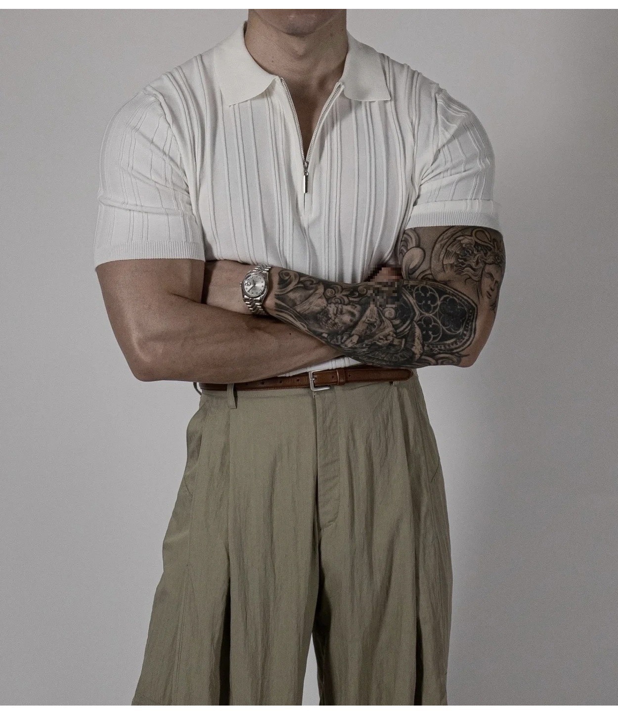 Knitted Polo T-shirt - Image 9