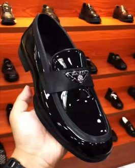 Glossy Black Loafers