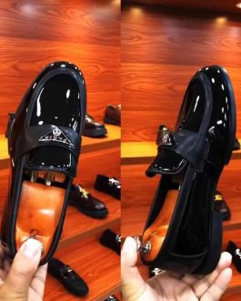 Glossy Black Loafers