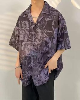 Men’s Hawaiian Floral Printing Shirt