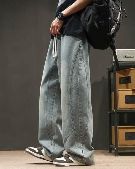 VINTAGE WASH WIDE DENIM