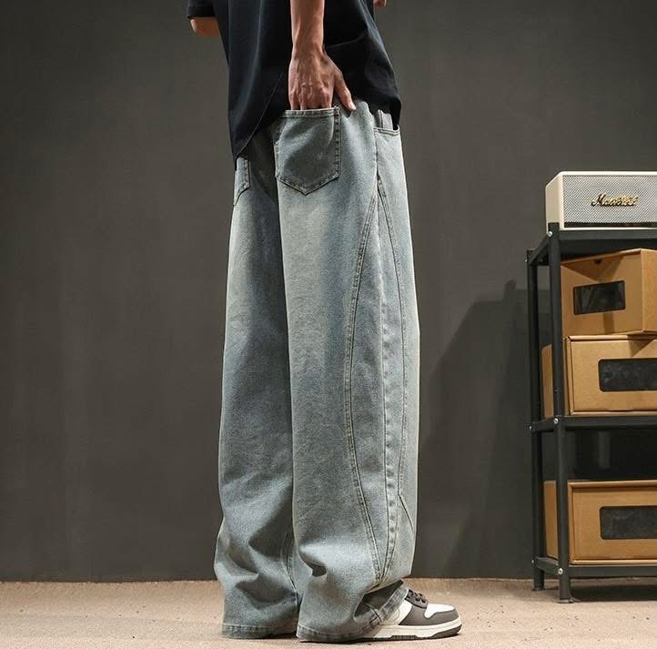 VINTAGE WASH WIDE DENIM - Image 4