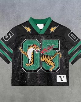 Casual Street Retro Mesh Jersey