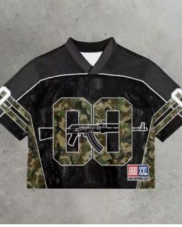 Casual Street Retro Mesh Jersey