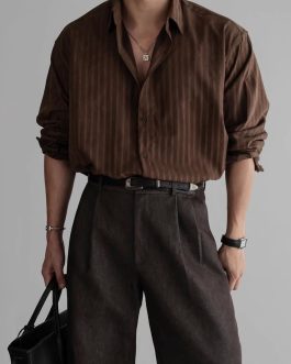 Long-Sleeve Striped Shirt