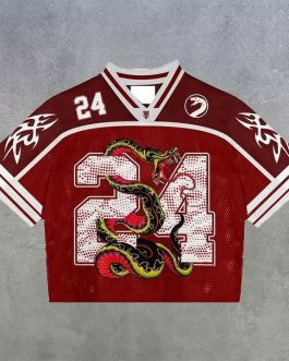 Casual Street Retro Mesh Jersey