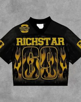 Casual Street Retro Mesh Jersey