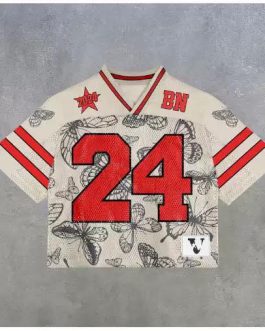 Casual Street Retro Mesh Jersey