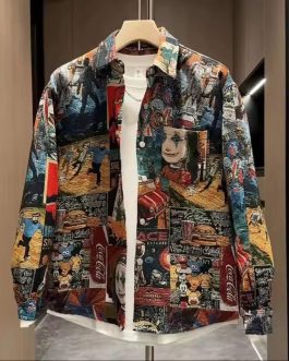 Artistic Painted Shirt Jacket