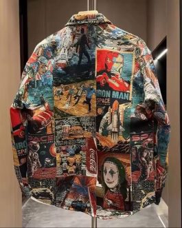 Artistic Painted Shirt Jacket