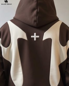 Tribal Patchwork Zip Up Hoodie Streetwear