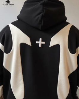 Tribal Patchwork Zip Up Hoodie Streetwear