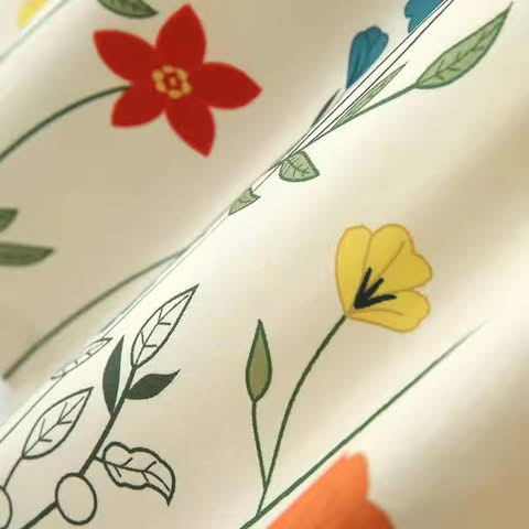 Floral Print Lapel Short Sleeve Loose Shirt - Image 5