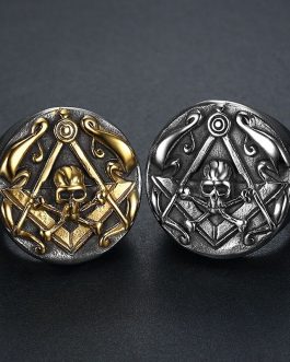 ☠️⚜️ Skull Emblem Vintage Ring
