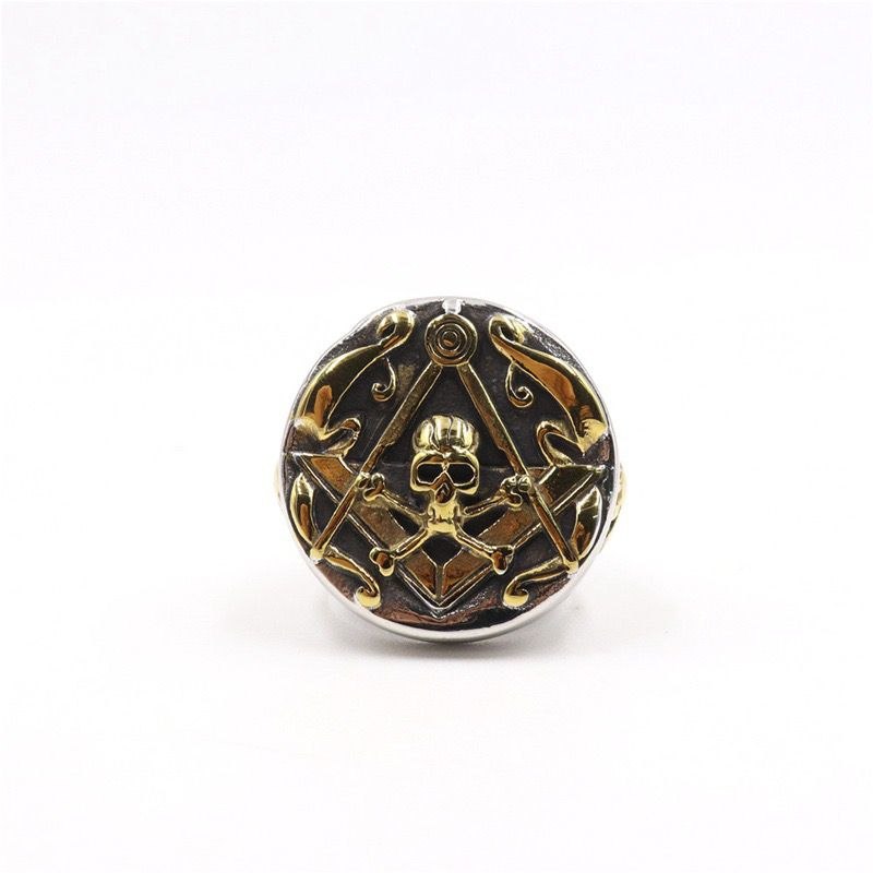 ☠️⚜️ Skull Emblem Vintage Ring - Image 4
