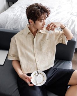 Sandstone Linen Half Sleeve Shirt ✨
