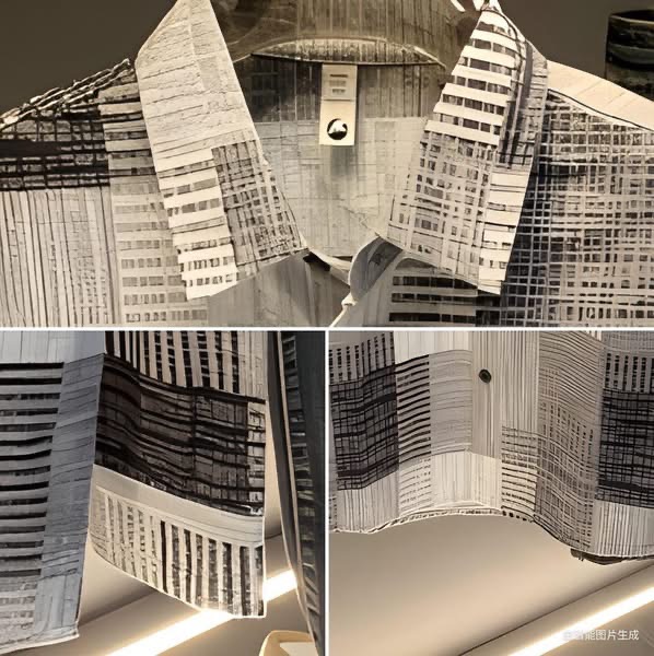 Monochrome Patchwork Overshirt - Image 4