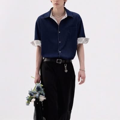 Short Sleeve Lapel Shirt - Image 4