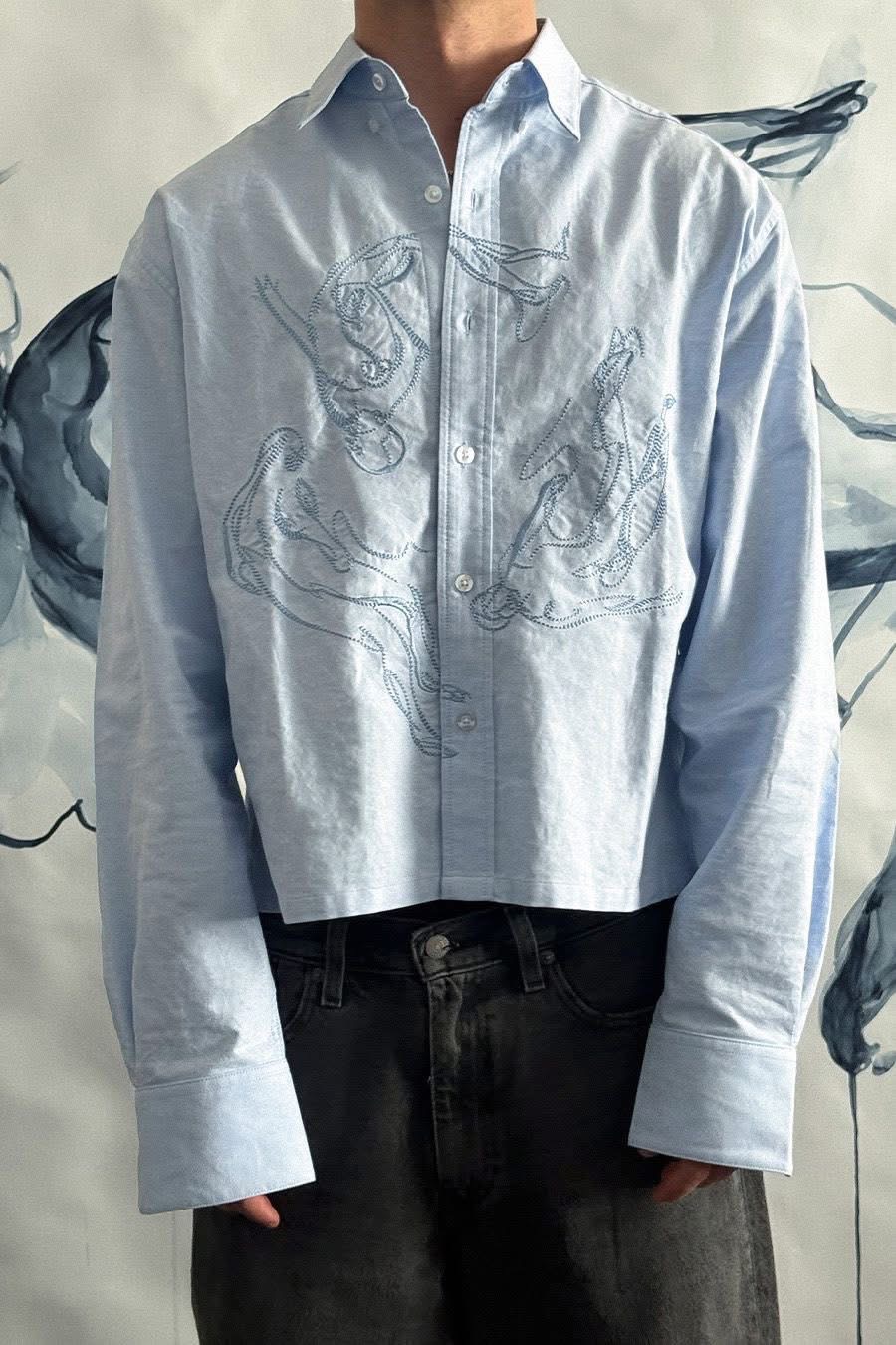 IceBlue Shirt- THE ART OF CHAOS