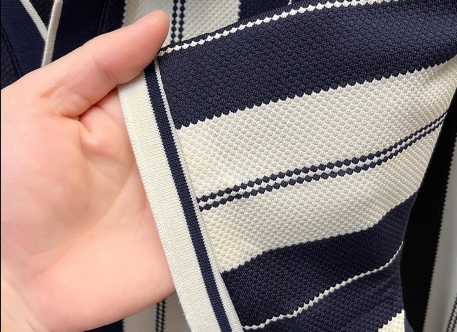 Navy Knit Polo ✨ - Image 4