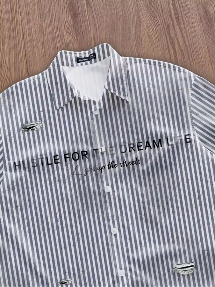 Rebel Strike Distressed Overshirt💥 - Image 5