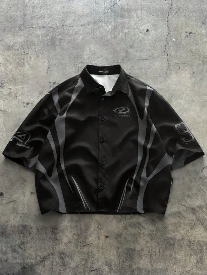 Manfinity NXTstreet Men's Embroidered "ATHPREP" Loose Short Sleeve Shirt - Image 6